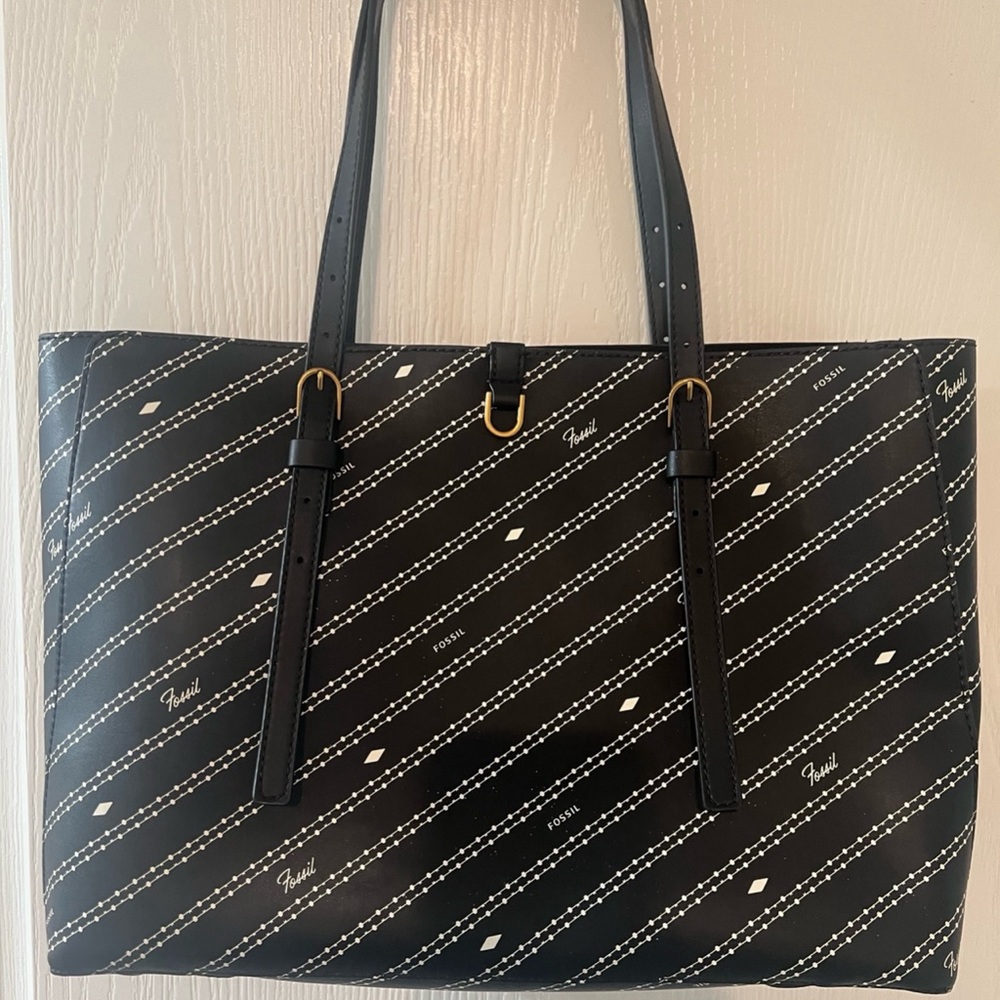 Fossil Women's Kier Vegan Cactus Tote Bag Purse Handbag for Women